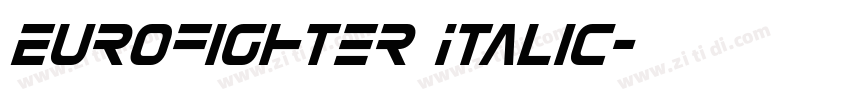 Eurofighter Italic字体转换